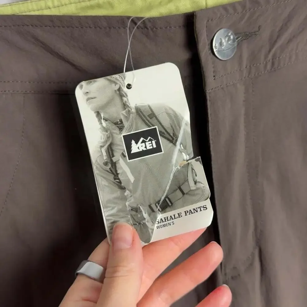 NWT REI Co-op Sahale Convertible Hiking Pants Size 8 Pinecone Brown Women’s